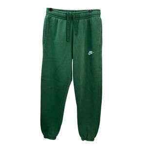 Nike Club Fleece Pants Size Small Olive Green Essential Sportswear Jogger